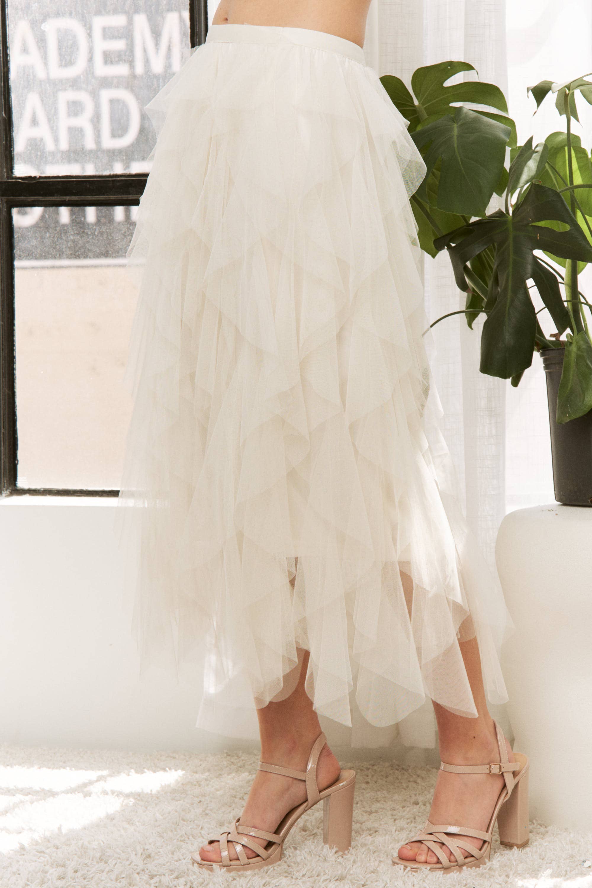 Sweet Generis - Wholesale Skirt - Women's - CASCADING TULLE MESH LAYERED MAX SKIRT14