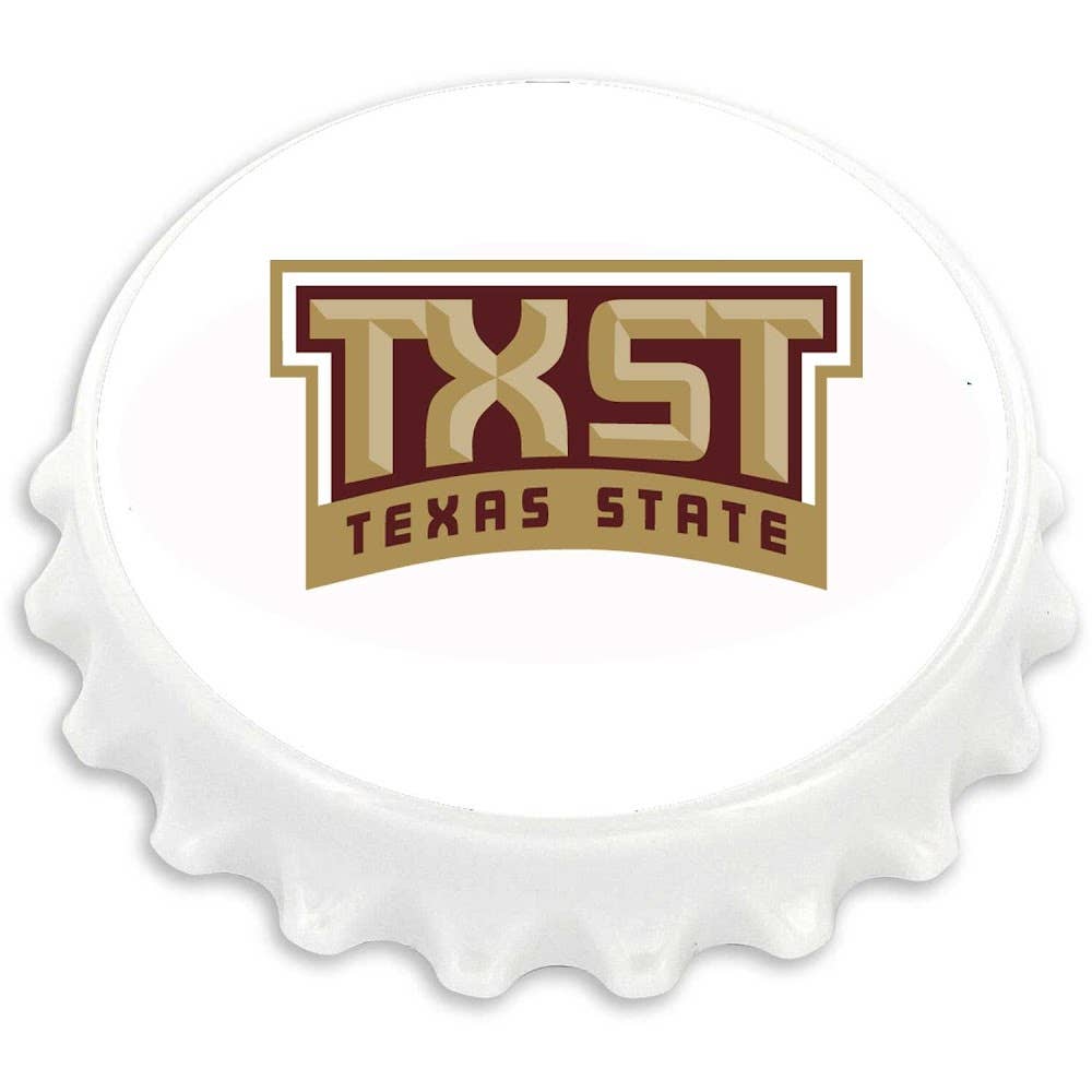 Aminco USA - Wholesale Magnet - NCAA Texas State Bobcats Bottle Cap Bottle Opener Magnet0