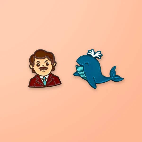 Anchorman, San Diego - Travel Enamel Pin Set for wholesale by Pals & Co.