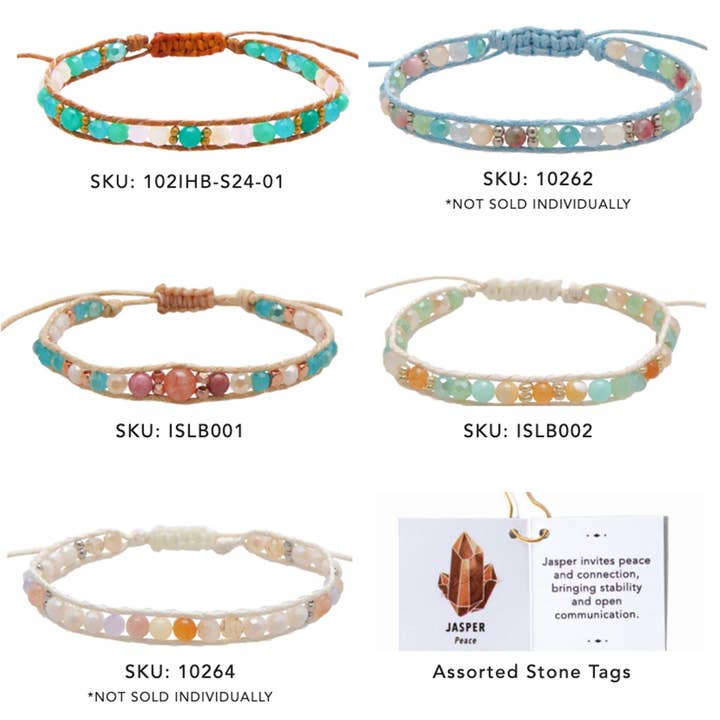 Lotus and Luna - Wholesale Beaded Bracelet - Island Bracelets (10 Pack Assortment)