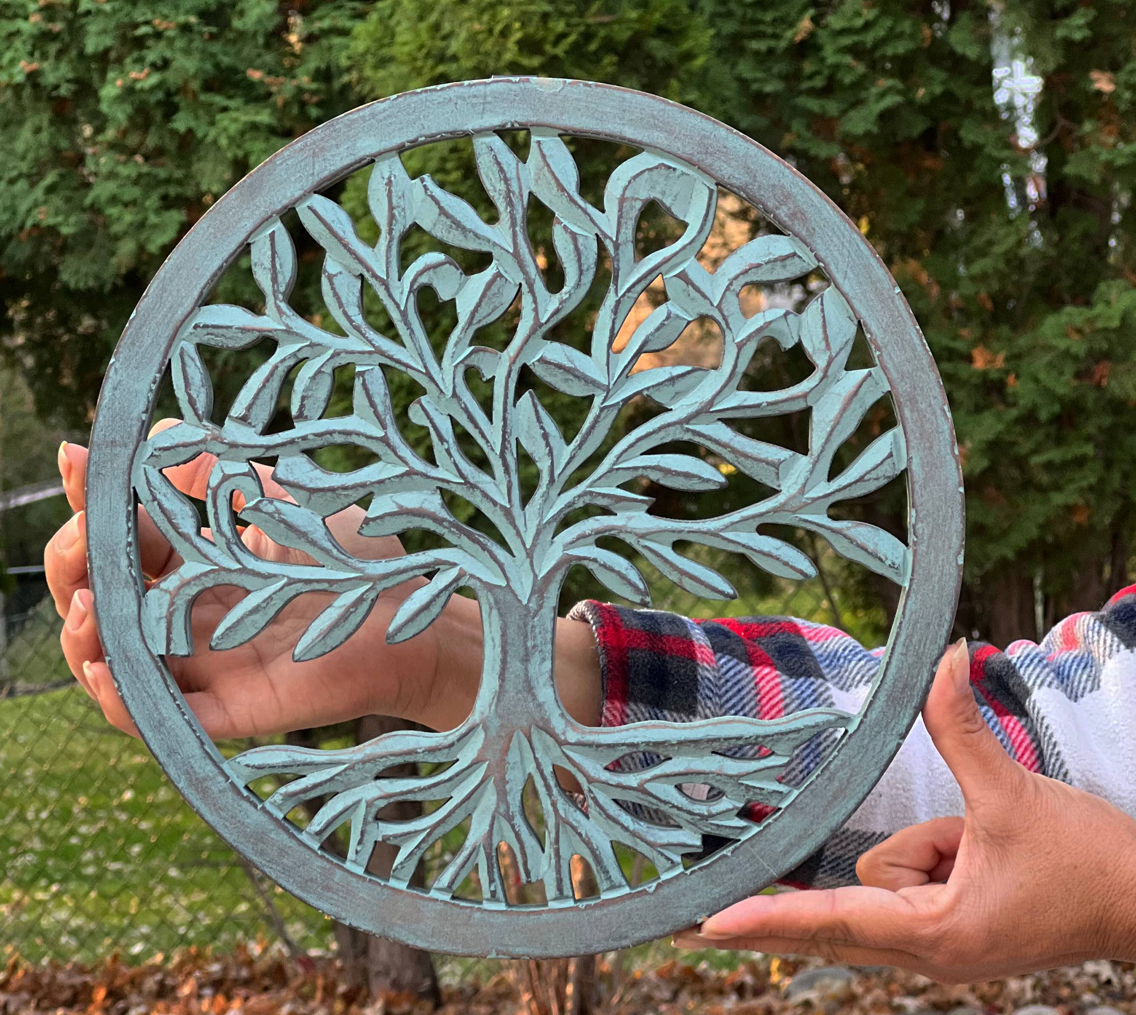 Lungta Imports - Wholesale Wall Accent - Handcrafted Wooden Tree of Life Wall Decor Hanging Art8