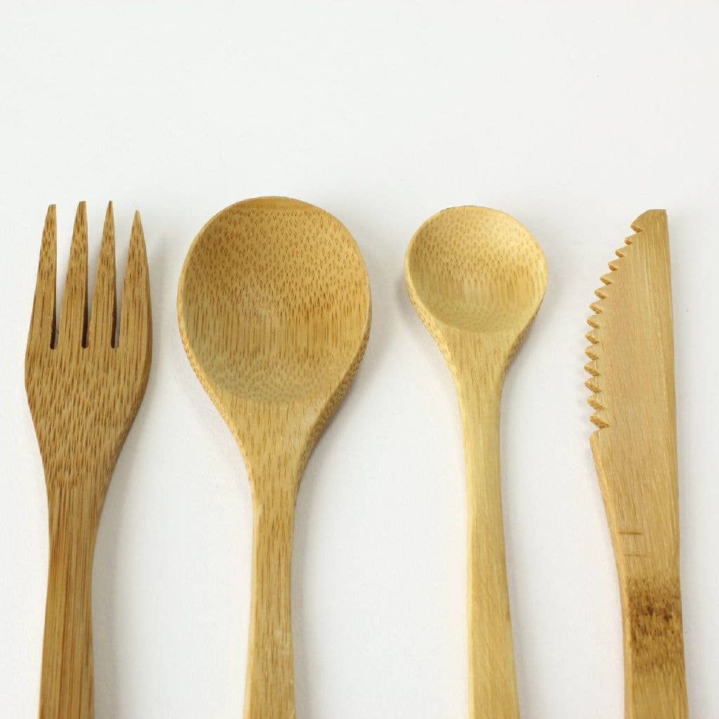 Time Concept - Wholesale Assorti bestekset - Bamboe bestek assorti 4p set4