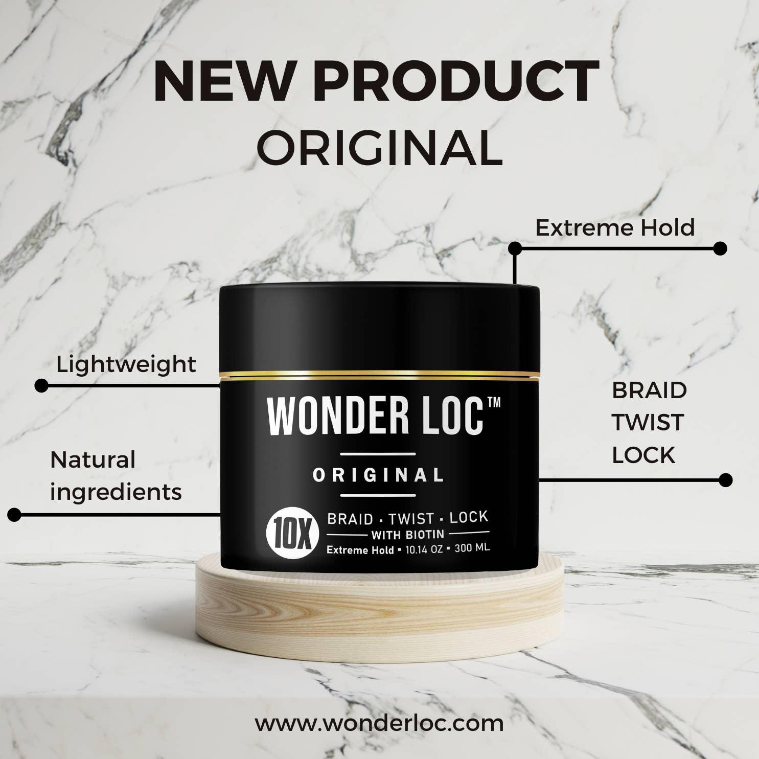 Wonder Loc - Vente Gel/mousse de coiffage - Gel à tresser Wonder Loc™ Extreme Hold [ORIGINAL] 10,14 oz2