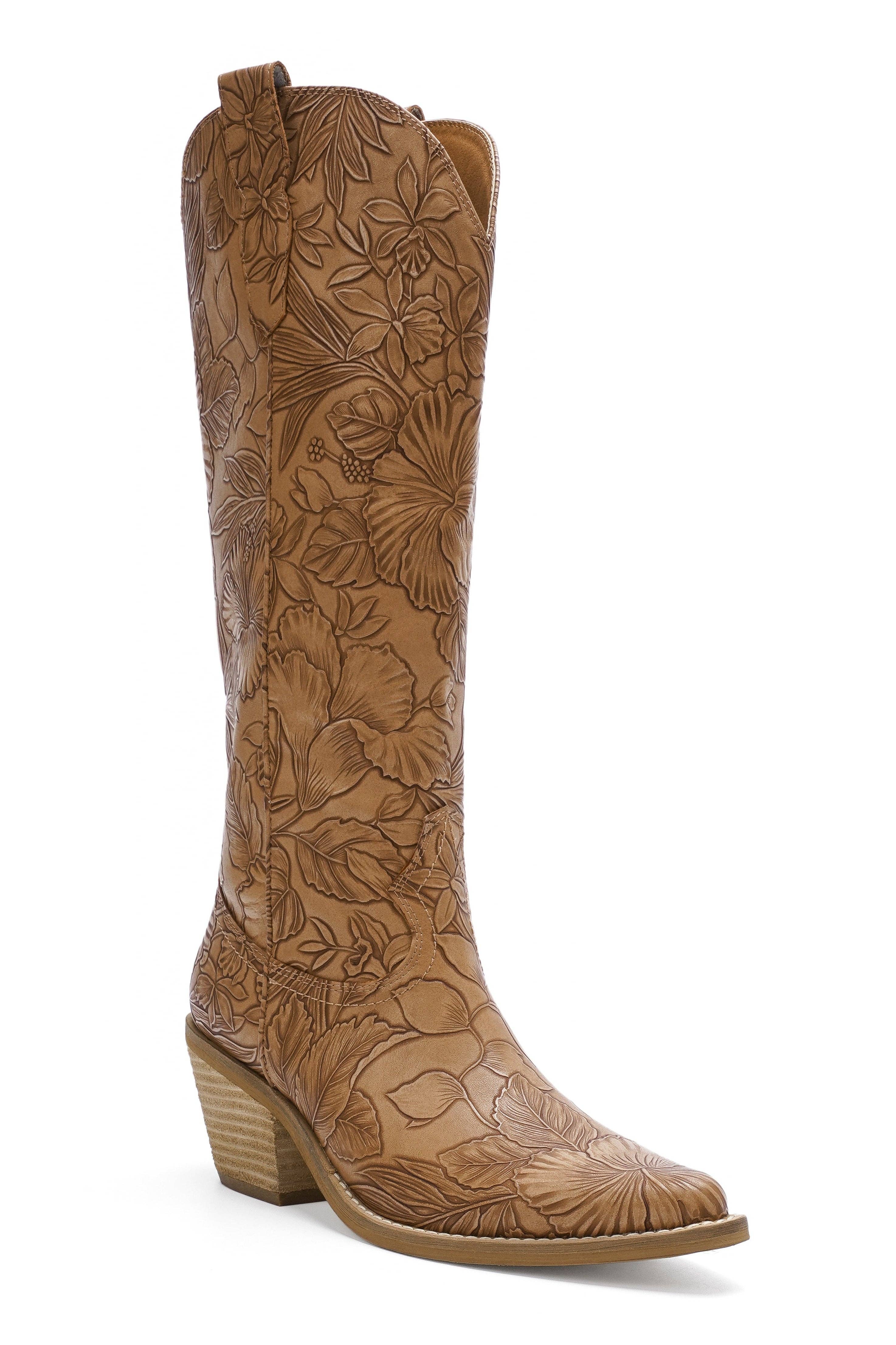 BEAST FASHION – wholesale Cowboystövlar - Dam – ADELA-71 Präglade Blommiga Westernstövlar10