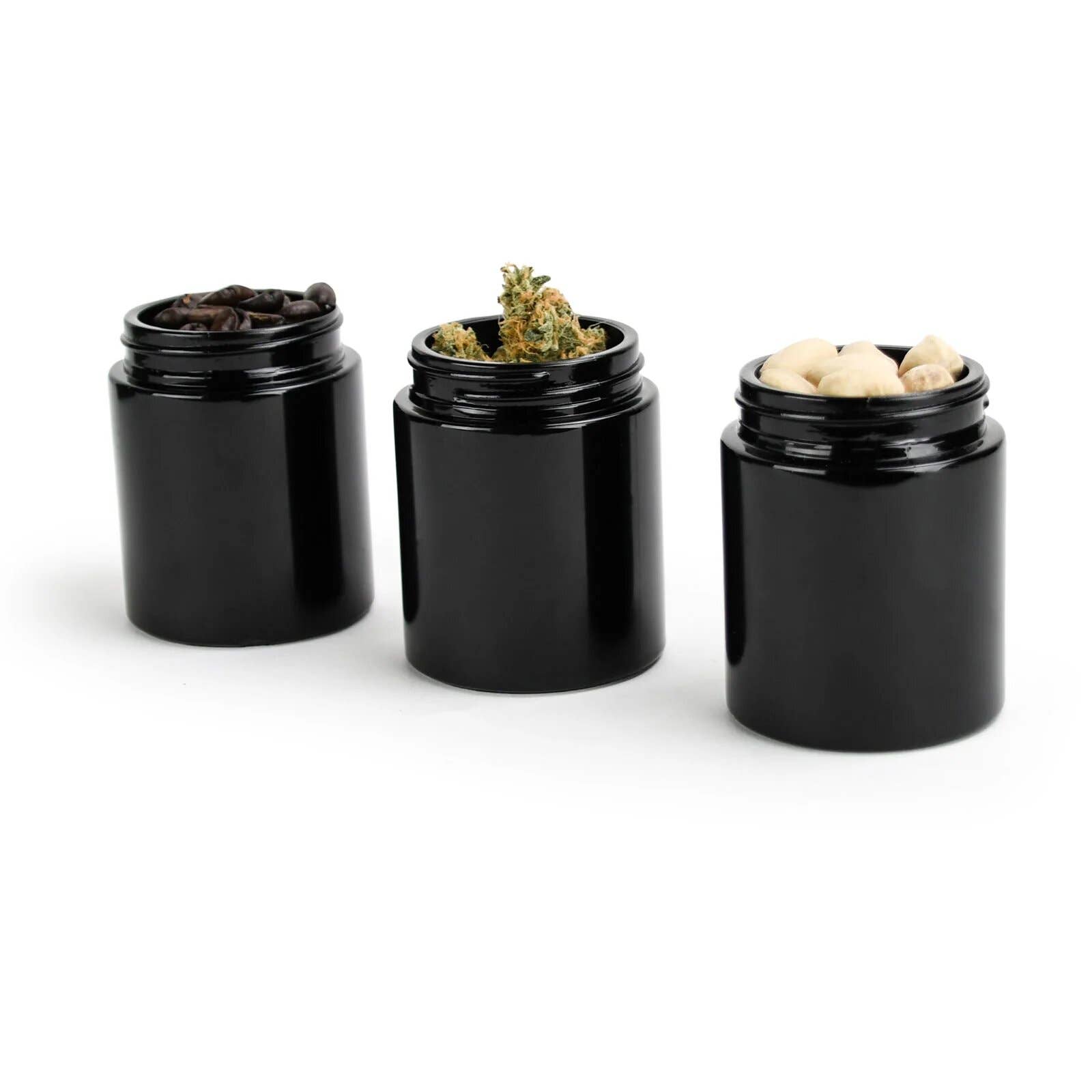 Human Objects® - Wholesale Jar - 4oz Child Resistant Cap Black Jars - 7 Grams9