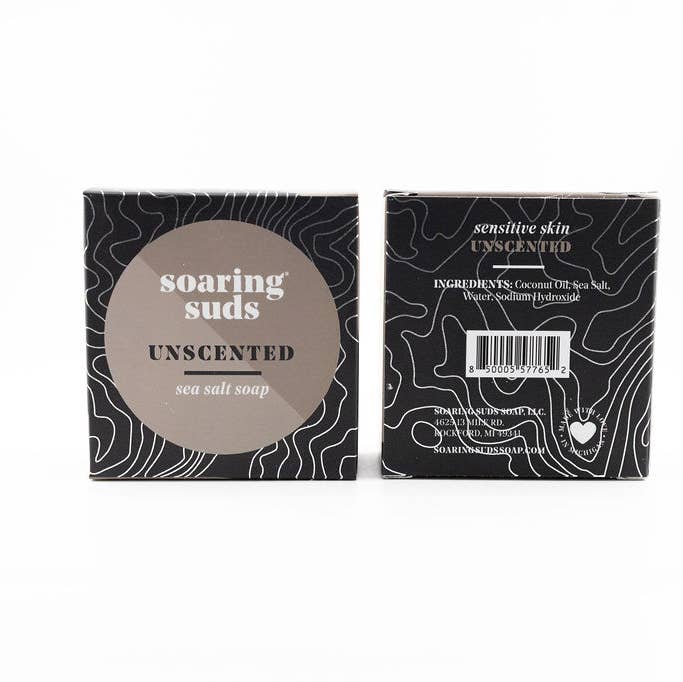 Soaring Suds Soap Co., LLC – wholesale Bar Soap – Unscented Sea Salt Spa Bar1