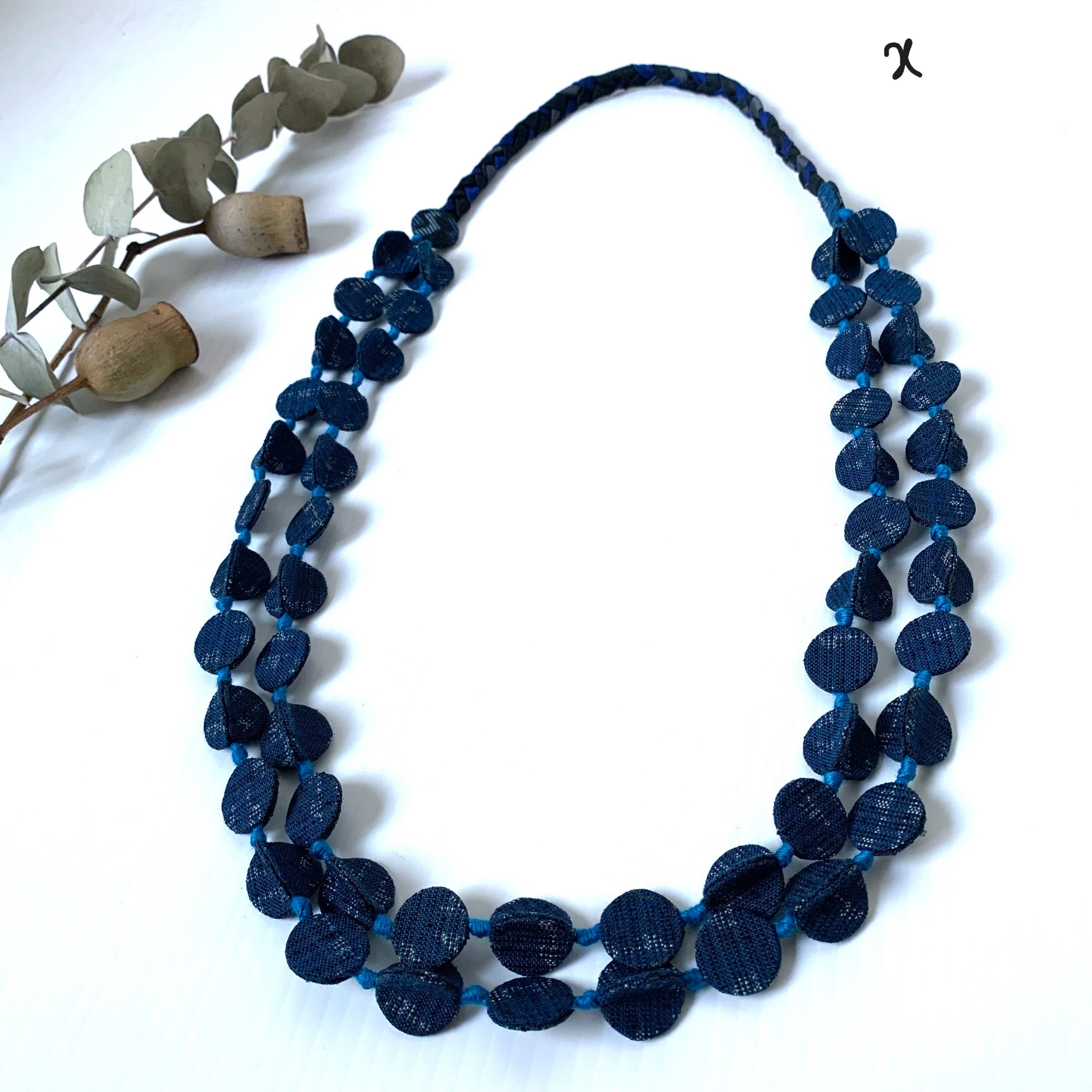 Sophie Silks - Vente Colliers plastrons - Collier kimono à double brin21