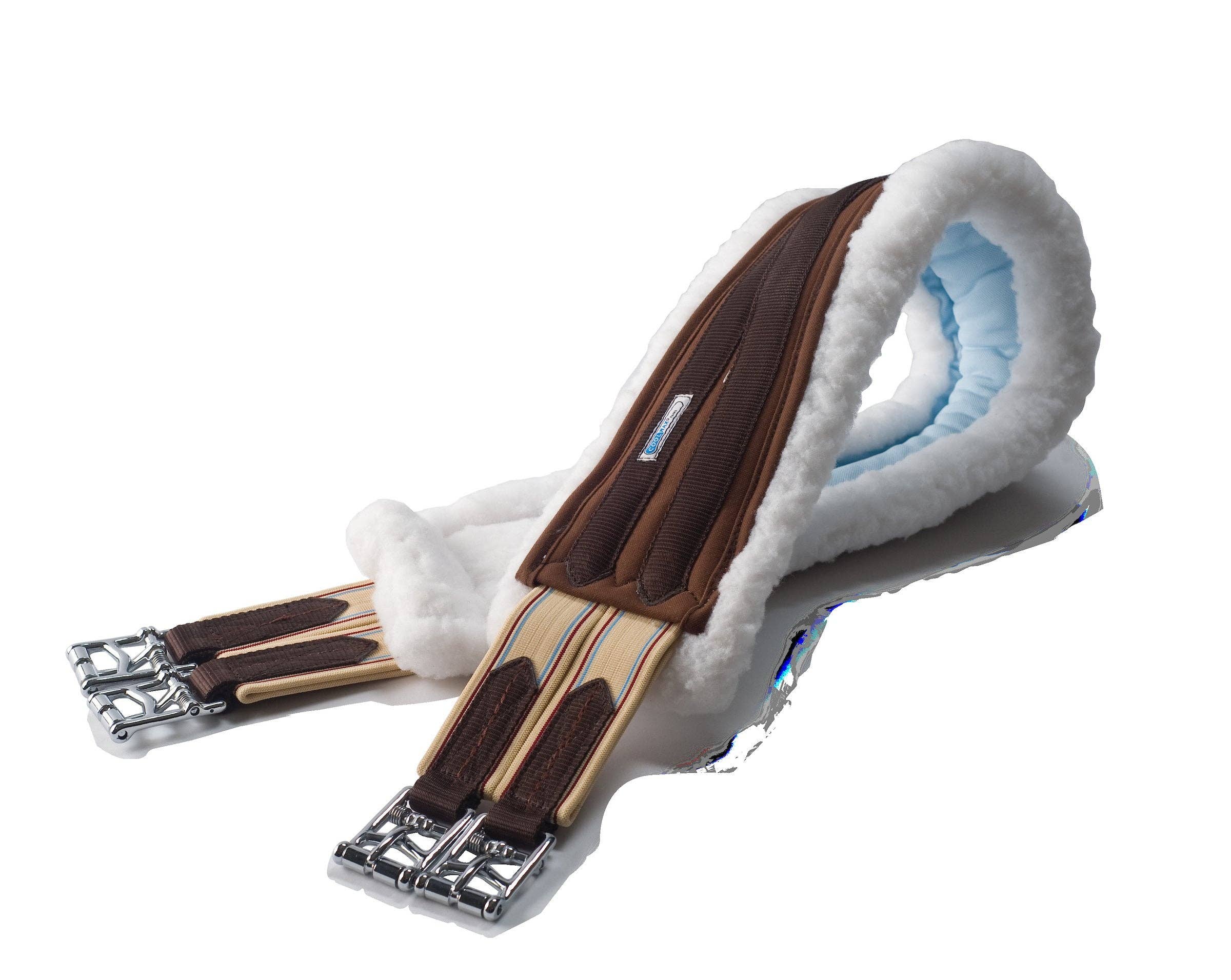 Chocolate Brown Lettia Coolmax Clik Girth for wholesale on Faire