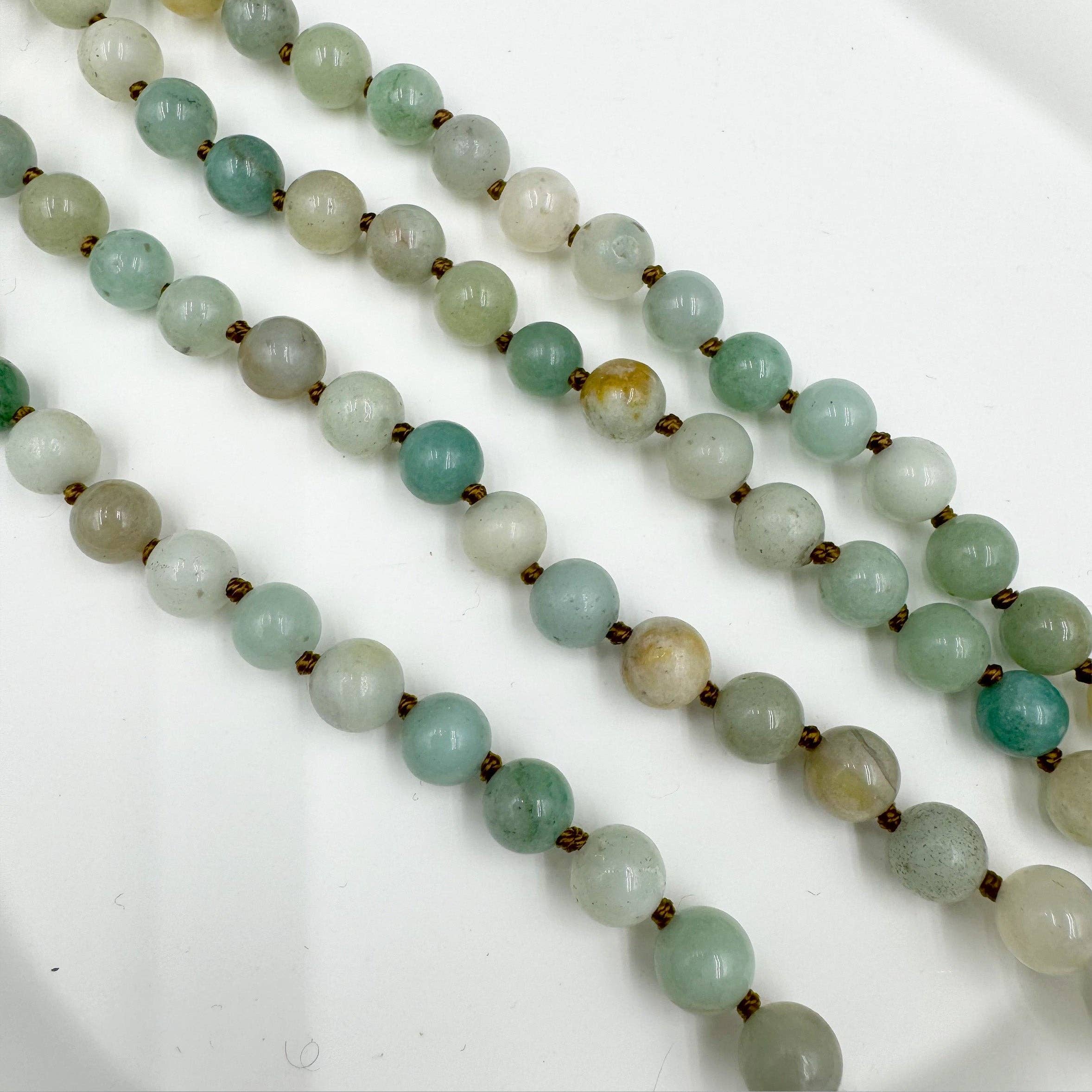 Ole – wholesale Pärlband/Pärlhalsband – Amazonit sten pärlstav halsband N31801