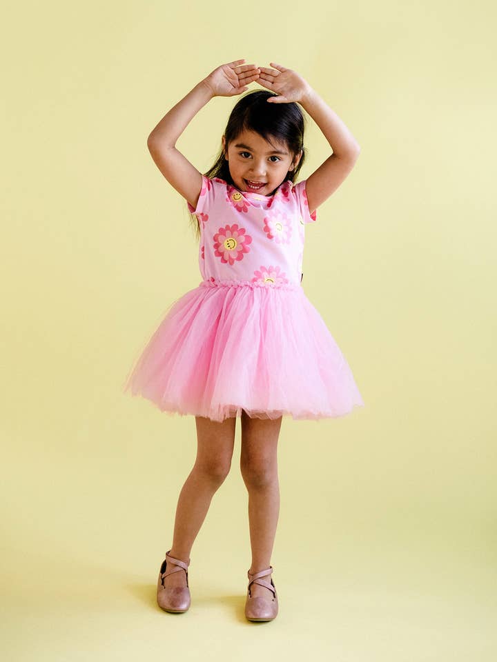 Ice Pink PASTEL SCOOPS SHORT SLEEVE CIRCUS DRESS for wholesale on Faire1