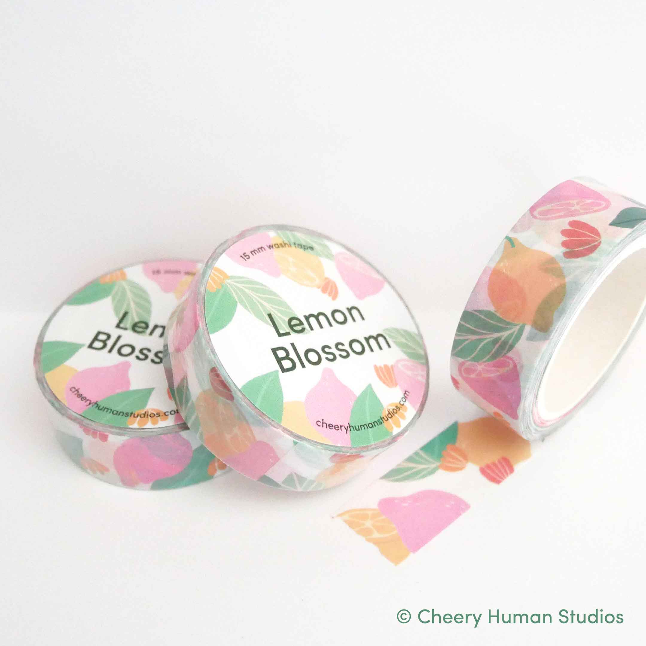 Cheery Human Studios - Wholesale Washi Tape - Lemon Blossom - Washi Tape | Fruit Washi Tape1