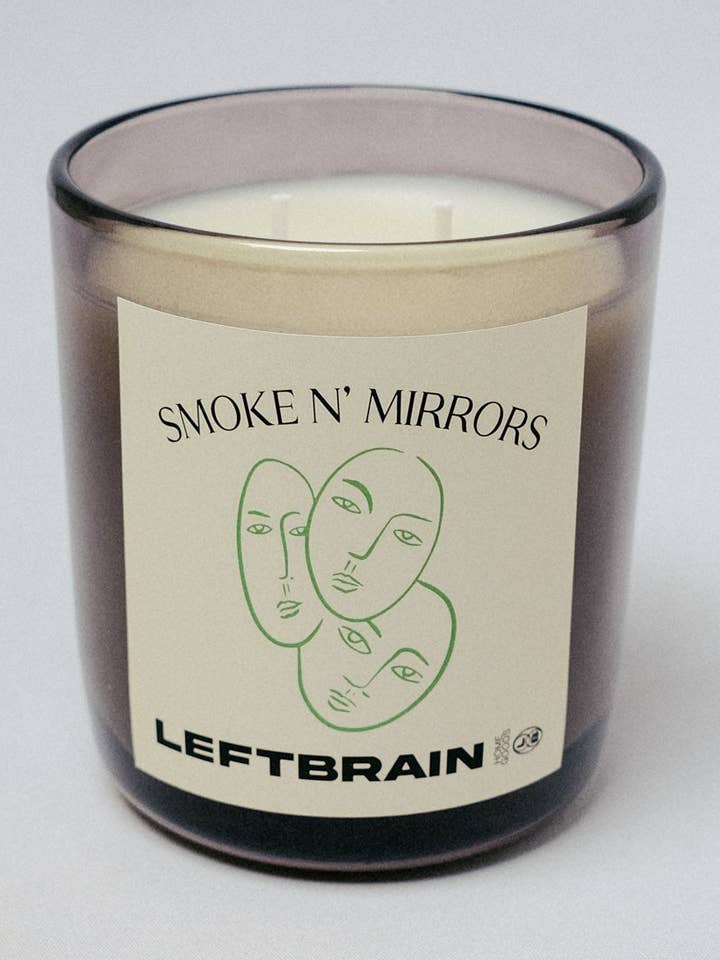 Smoke N' Mirrors 8oz Candle for wholesale by LeftBrain