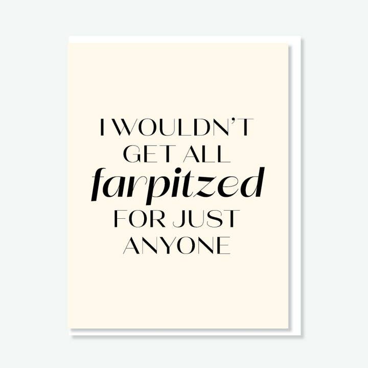 Toutes les cartes Farpitzed pour la vente par Everyday Yiddish