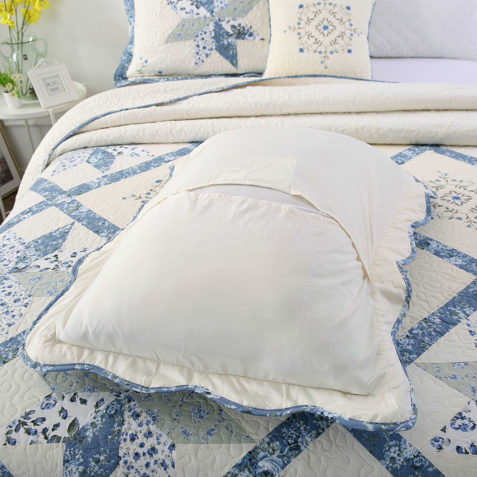 Kasentex - Wholesale Coverlet - Patchwork Bedspread Embroidery Coverlet 100% Cotton6