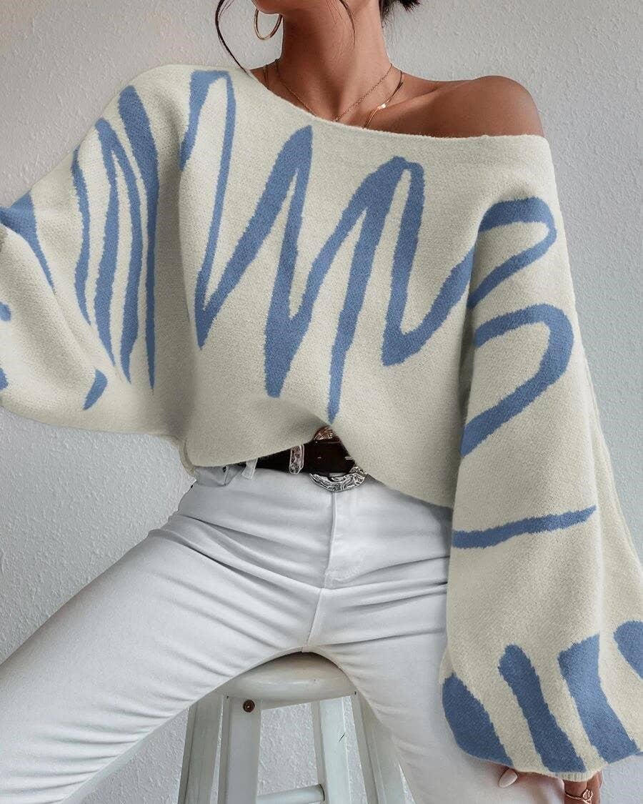 HIDDENBRAND - Wholesale Knit Sweater - Women's - Balloon Sleeve Design Sweater10