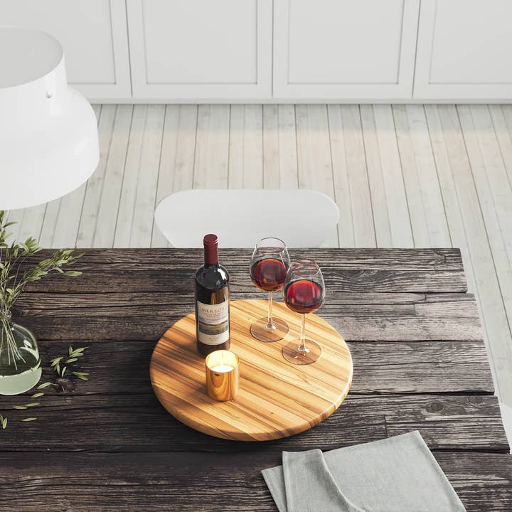 Lipper International - Wholesale Lazy Susan - Acacia Lazy Susan, Large