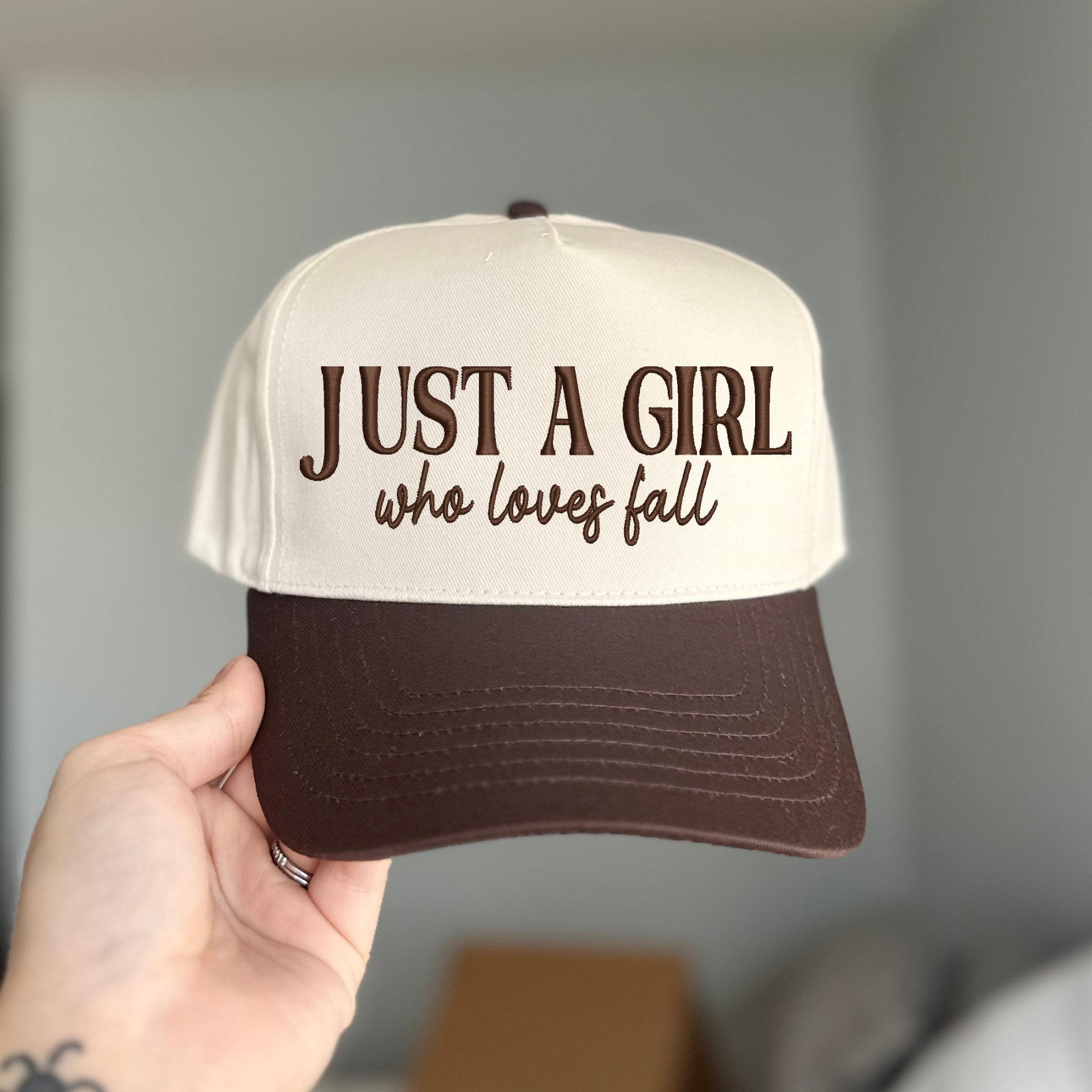 Southern N Savvy – wholesale Baseball cap – Women's – Just a Girl Fall Embroidered Hat0