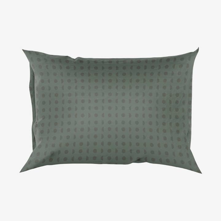 Queen Silk Pillowcase - Sage Eclipse for wholesale by Mei-Mei Moon