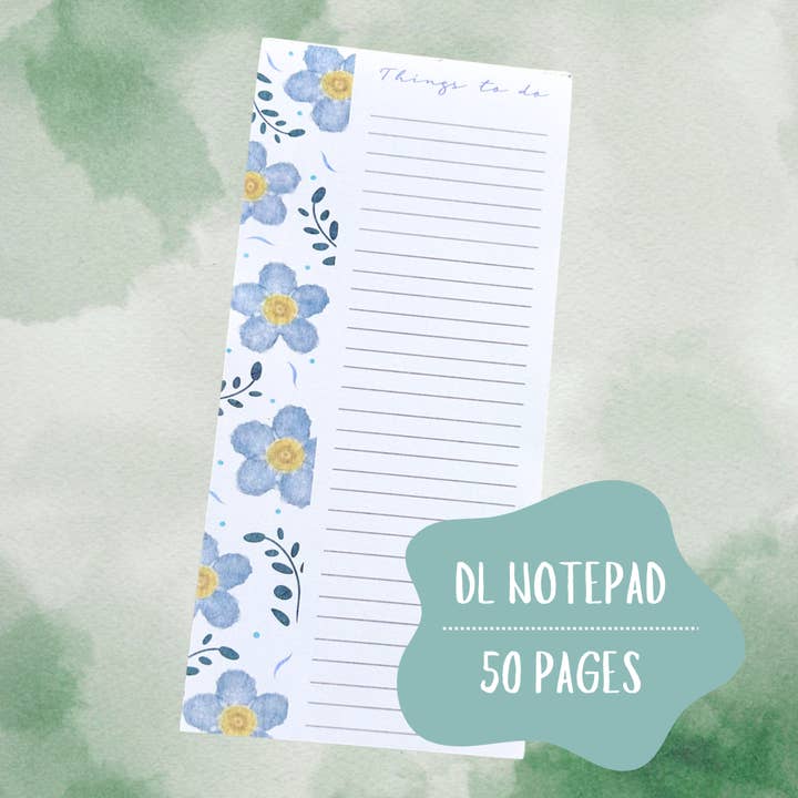 Forget Me Not DL Notepad for wholesale by Write Your Story