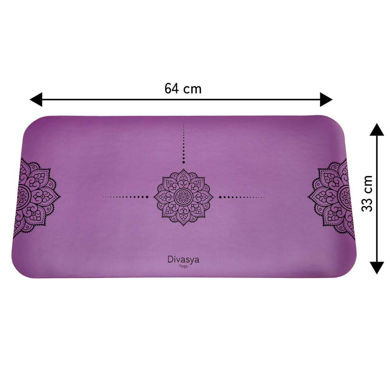 Divasya - Wholesale Yoga Block/Bolster - Yoga knee pad made of natural rubber | extra wide & long (64 x 33cm)18
