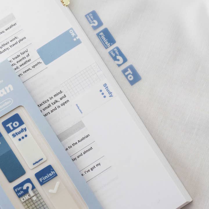 Ordinate - Wholesale Sticky Notes - Daily Plan Blue | Tearable Index Tabs | sticky notes6