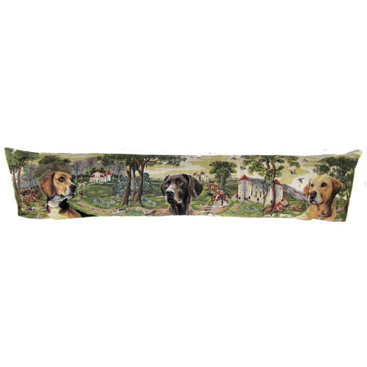 draught excluder hunting dogs - doorstopper foxhunt for wholesale by yapatkwa - art of the loom