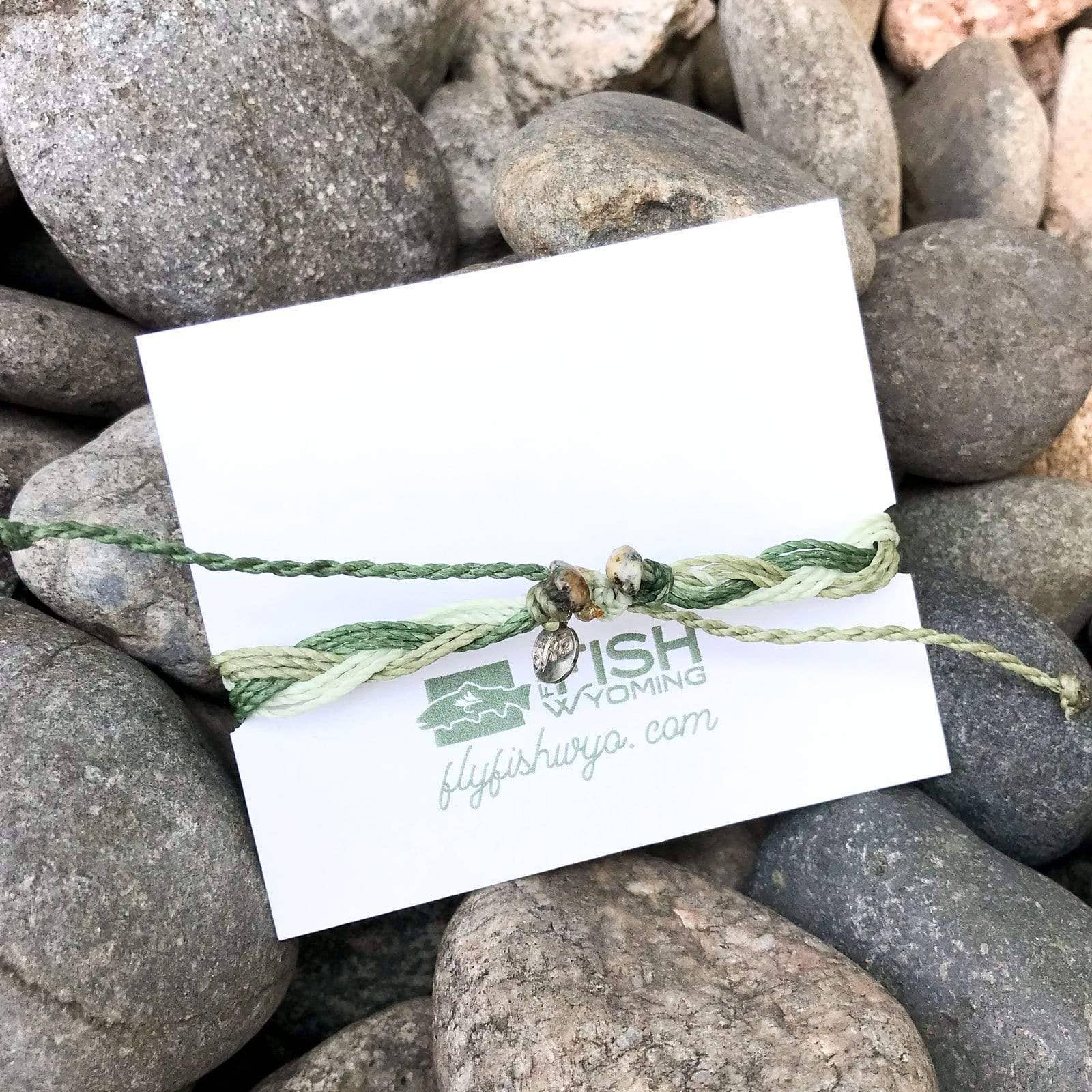 Fly Fish Wyoming - Wholesale Woven/Braided Bracelet - Wyoming Sagebrush + Pine Woven Bracelet2