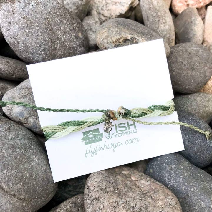 Fly Fish Wyoming - Wholesale Woven/Braided Bracelet - Wyoming Sagebrush + Pine Woven Bracelet2