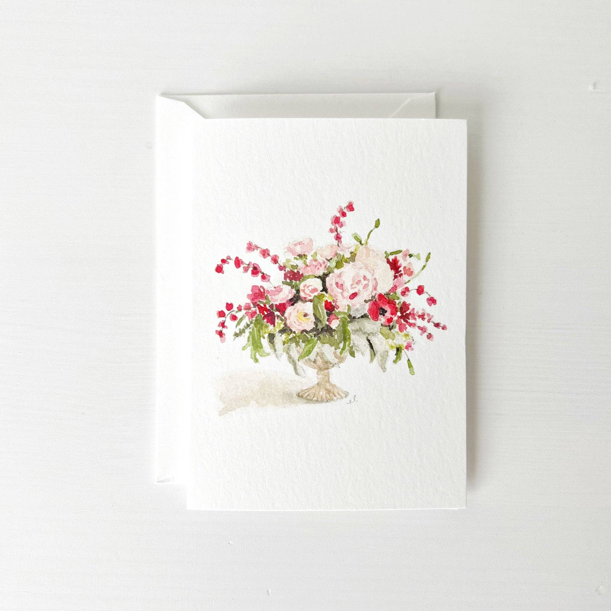 emily lex studio - Wholesale Stationery/Notecard Set - pink bouquet mini notecard2