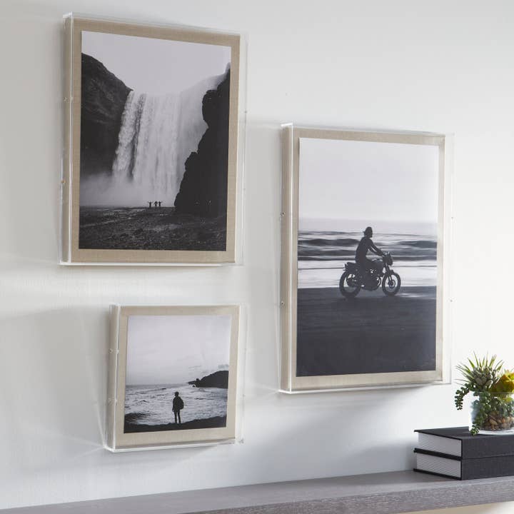 Wexel Art - Wholesale Picture Frame - Case Pack of 2 30x30x2" Acrylic Shadowbox with Linen Canvas1