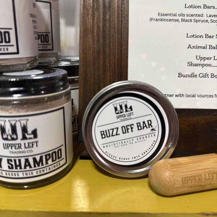 Upper Left Trading Co. - Wholesale Insect Repellent - Buzz Off Bar, 25g Resuable Container 1