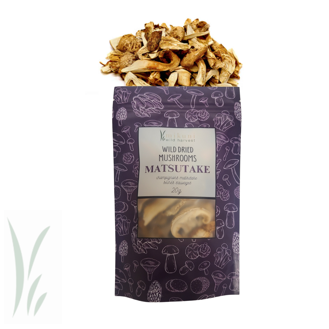 Mikuni Wild Harvest USA - Wholesale Dried/Dehydrated Vegetables - Dried Wild Matsutake Mushrooms / 20 g.0