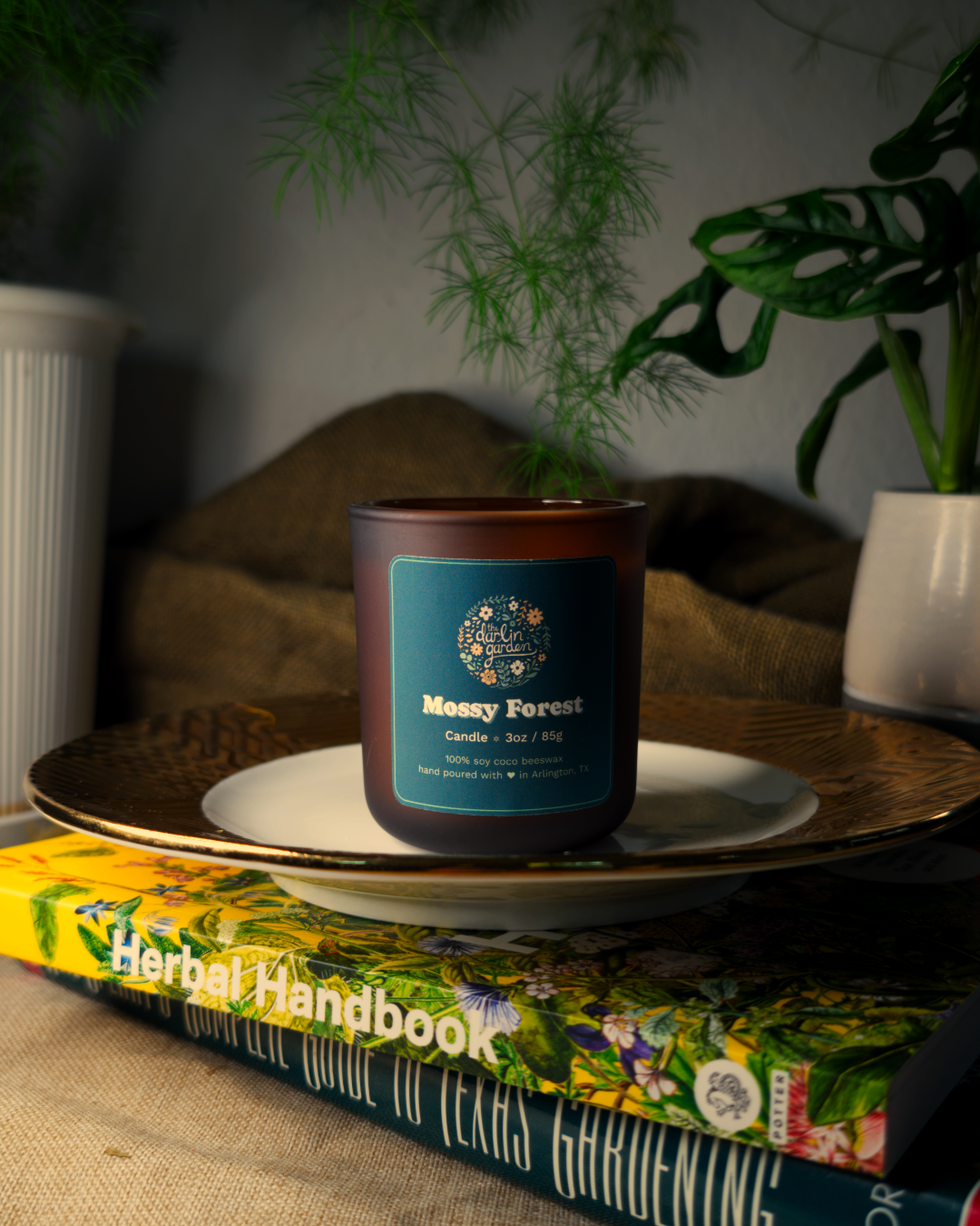 The Darlin' Garden - Wholesale Jar/Filled Candle - Mossy Forest Wood Wick Candle1