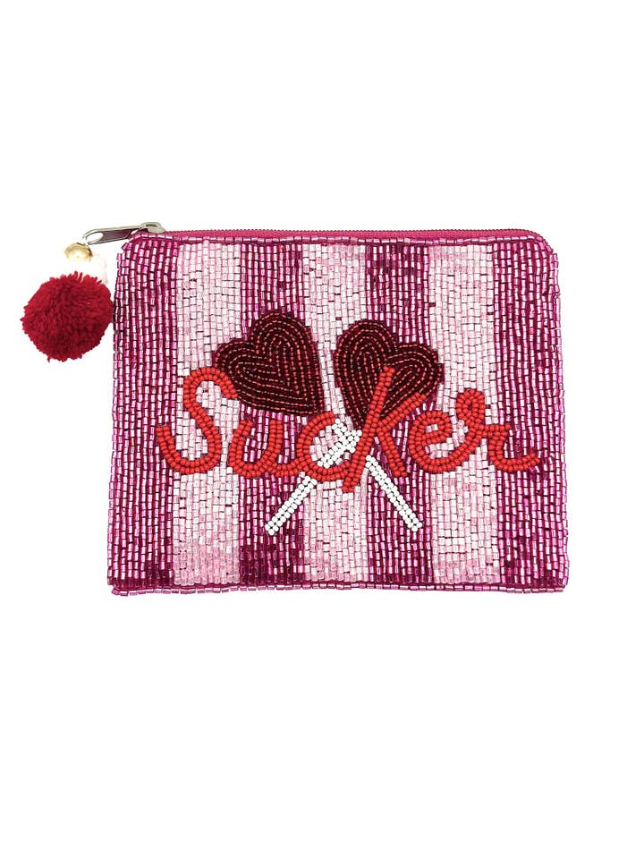 SUCKER Handmade Beaded Coin Purse for wholesale by Ole