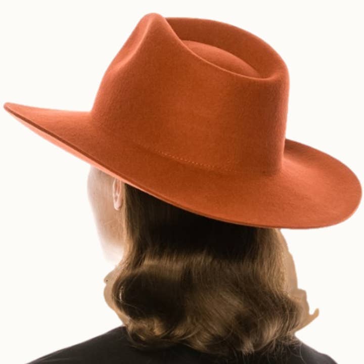 Olive & Pique - Wholesale Fedora – Women’s - 100% Australian Wool Classic Stiff Brim Rancher Hat 4