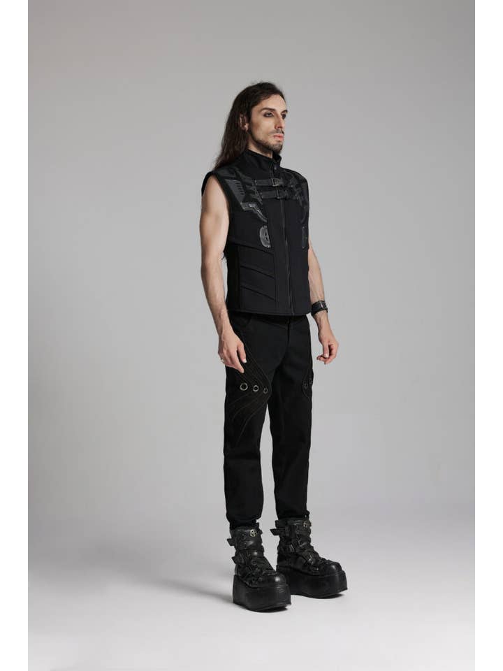 Black WY1672 - Cyberpunk personalized vest for wholesale on Faire4