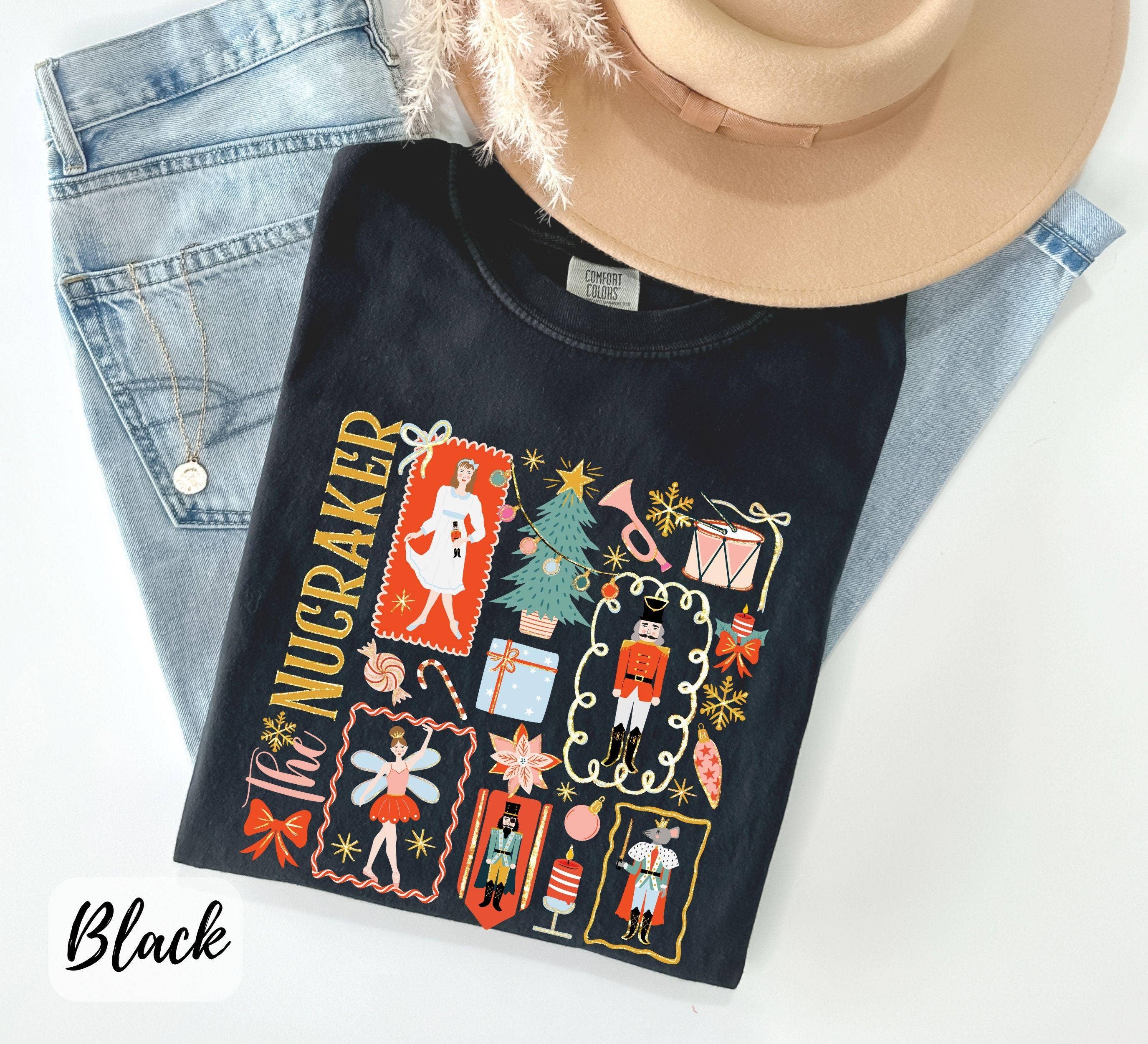 Glaime - Wholesale T-Shirt (Graphic) - Women's - Nutcracker Christmas Comfort Colors Shirt, Xmas Sweatshirt2