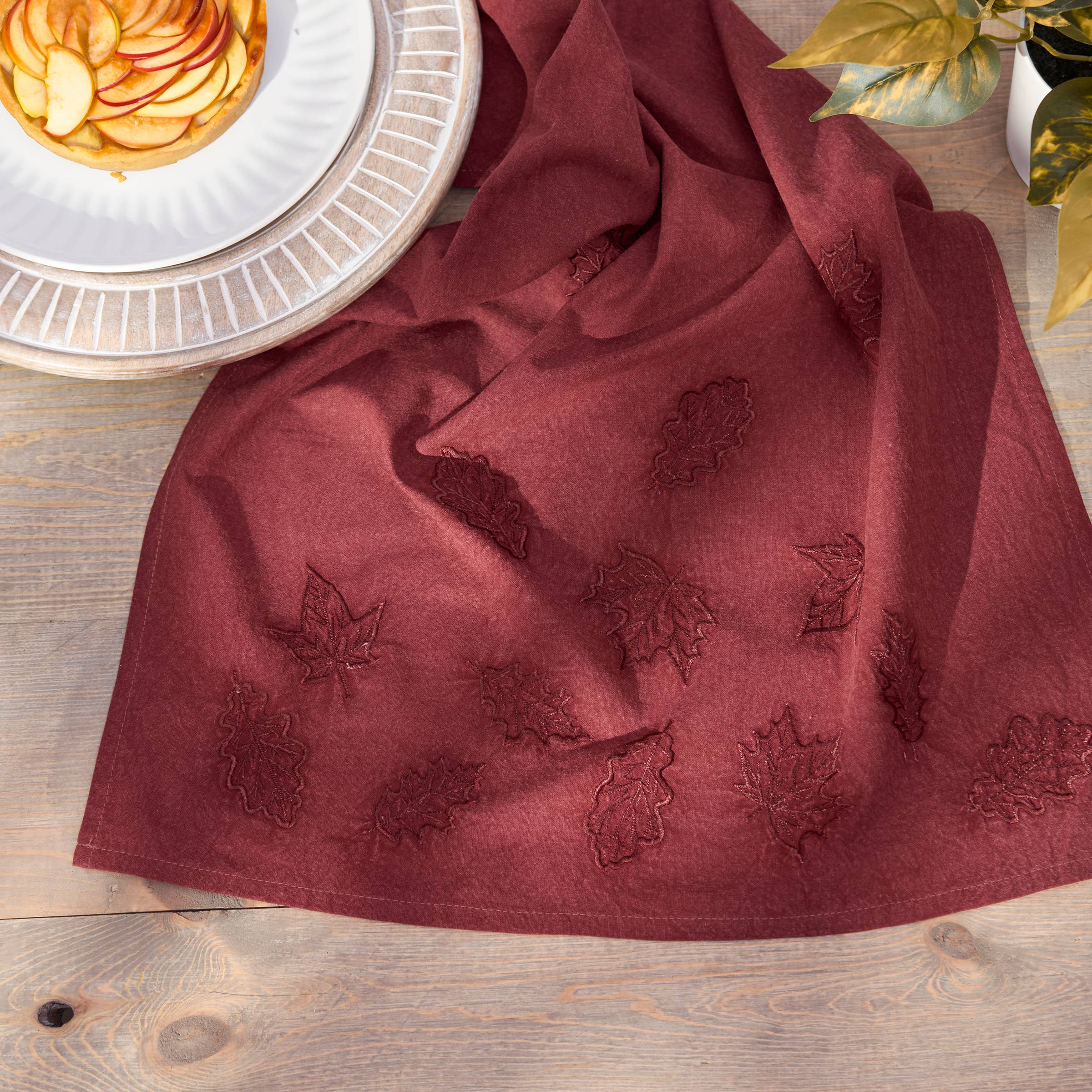 Primitives by Kathy - Wholesale Tea Towel - Falling Leaves Kitchen Towel4