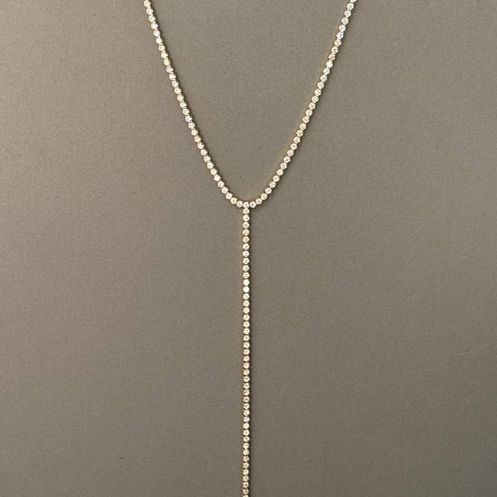 Cassette Barcelona - Wholesale Y-Neck/Lariat Necklace - Tennis Necklace w Zirconium Stones 0
