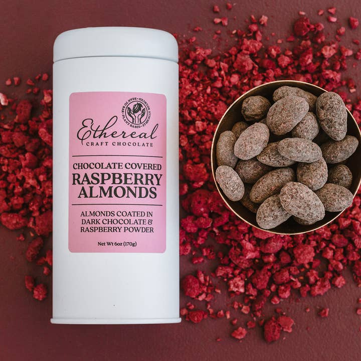 Ethereal Confections - Wholesale Chocolate Covered Sweets - Raspberry Chocolate Almonds (each)