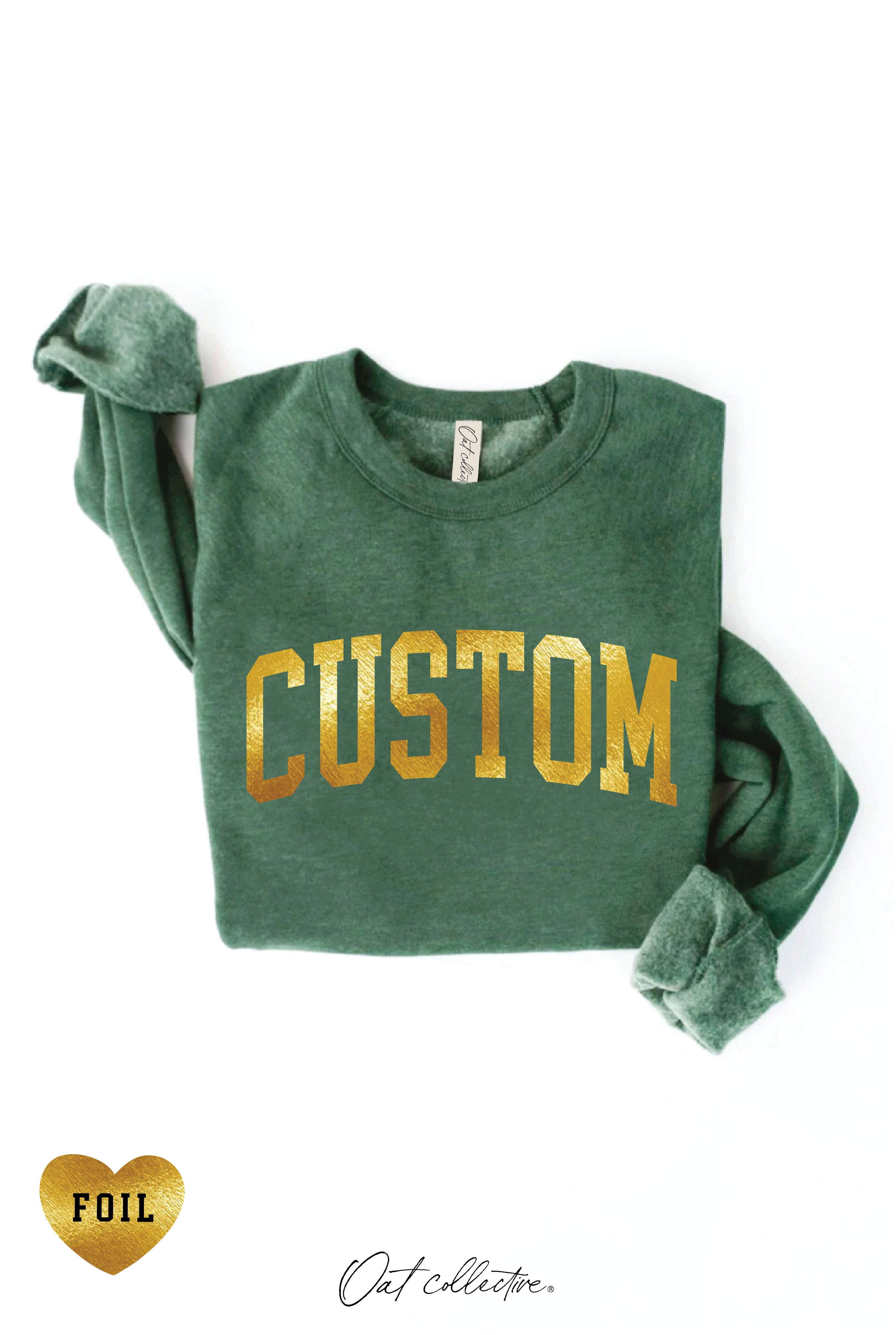 OAT COLLECTIVE - Venta al por mayor Sudadera estampada - Mujer - Sudadera gráfica personalizada con lámina23