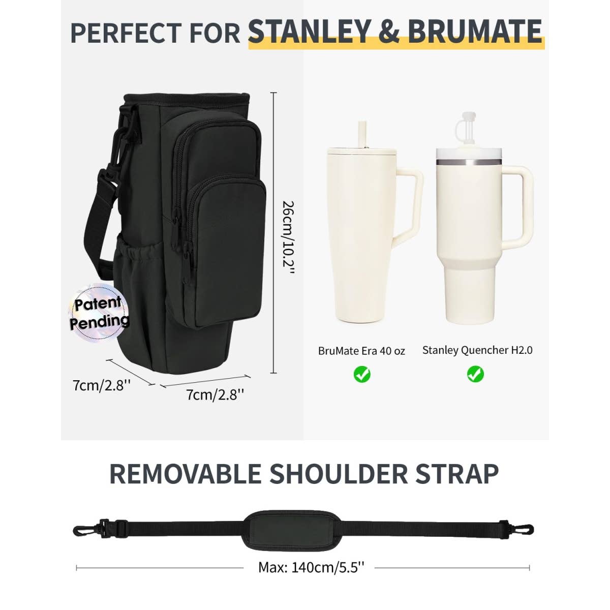 wandf - Wholesale Crossbody Bag - Unisex - Water Bottle Holder Pouch with Phone Pocket Cup Sling Bag20