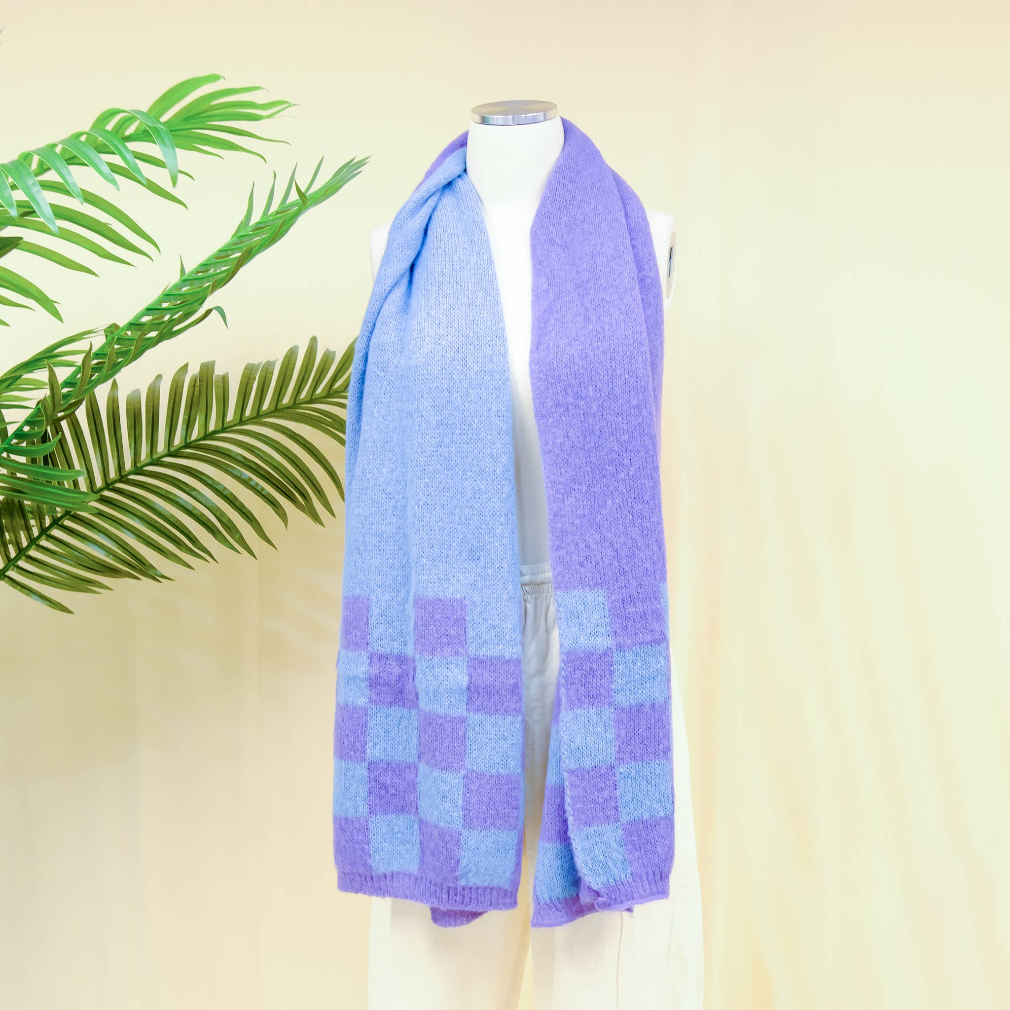 Karma Nepal Crafts – wholesale Scarf – Women's – Plaid Winter Oversized Scarfs8