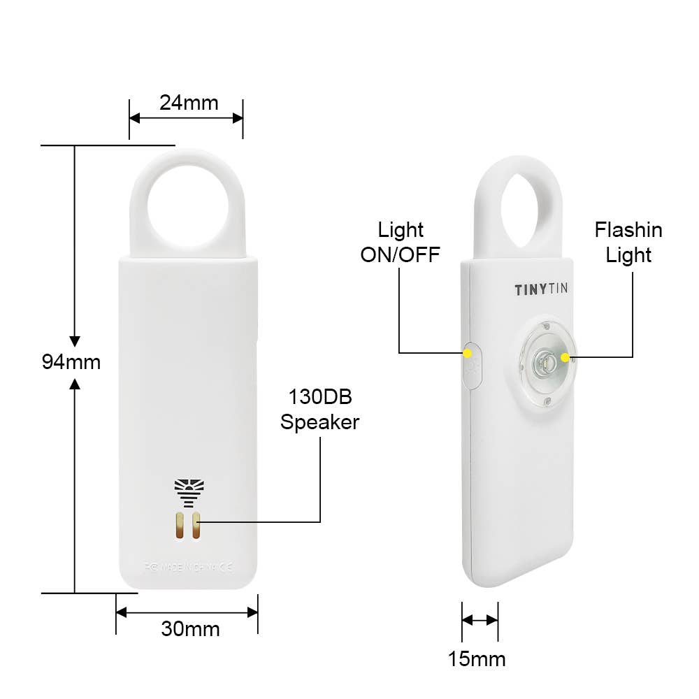 TinyTin - Wholesale Safety Alarm/Gear - TinyTin Personal Safety Alarm - 130 dB Alarm16
