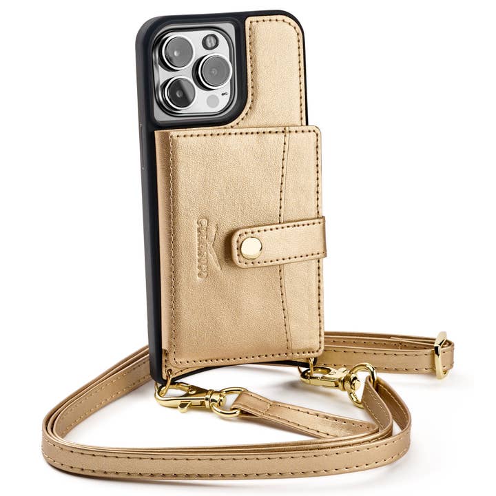 Claasico - Vente Étui portefeuille pour téléphone – femme - Étui portefeuille en similicuir pour téléphone iPhone 13 à porter en bandoulière avec emplacements cartes10