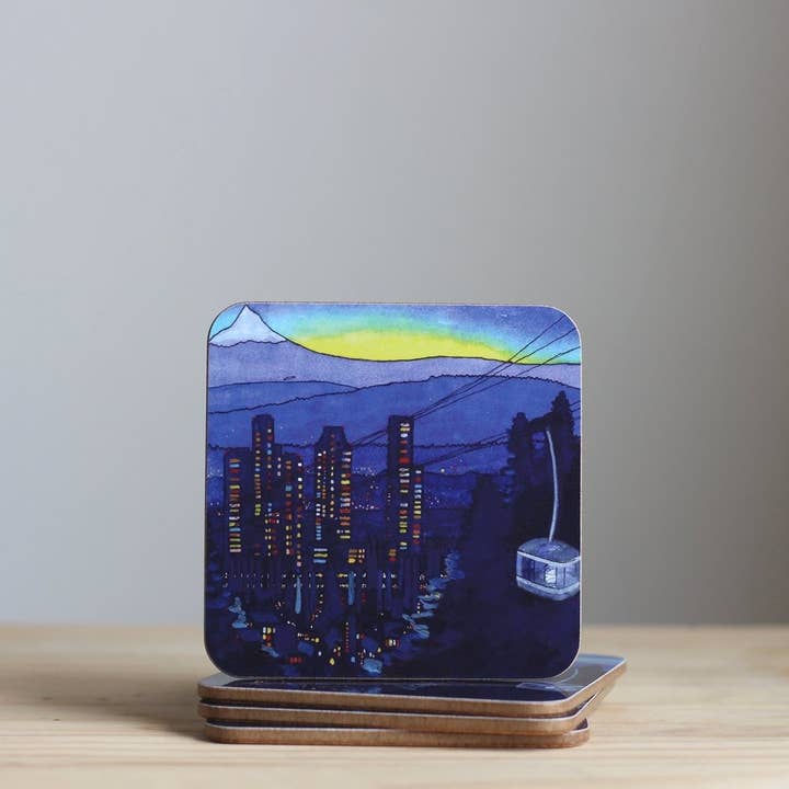 Sous-verres de tramway aérien Portland pour la vente par IamBibby