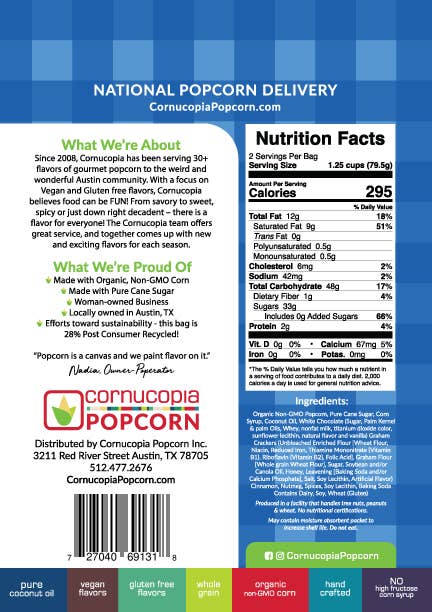 Cornucopia Popcorn - Wholesale Popcorn - NEW! Blueberry Morning Signature Bag- 10pk- Spring Flavor4