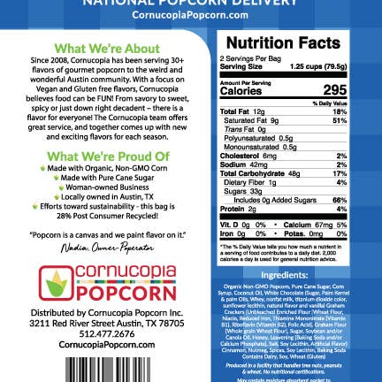 Cornucopia Popcorn - Wholesale Popcorn - 30pk NEW Spring Flavors- 3 flavors4