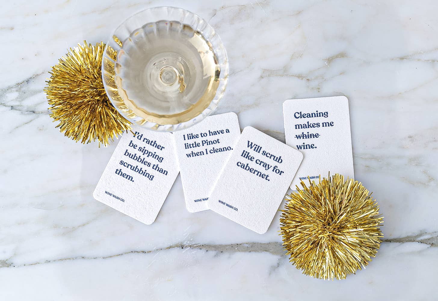 Wine Wash Co. – Großhandel Reinigungsschwamm – Biologisch abbaubarer Pop-Up-Schwamm — Mix Case1
