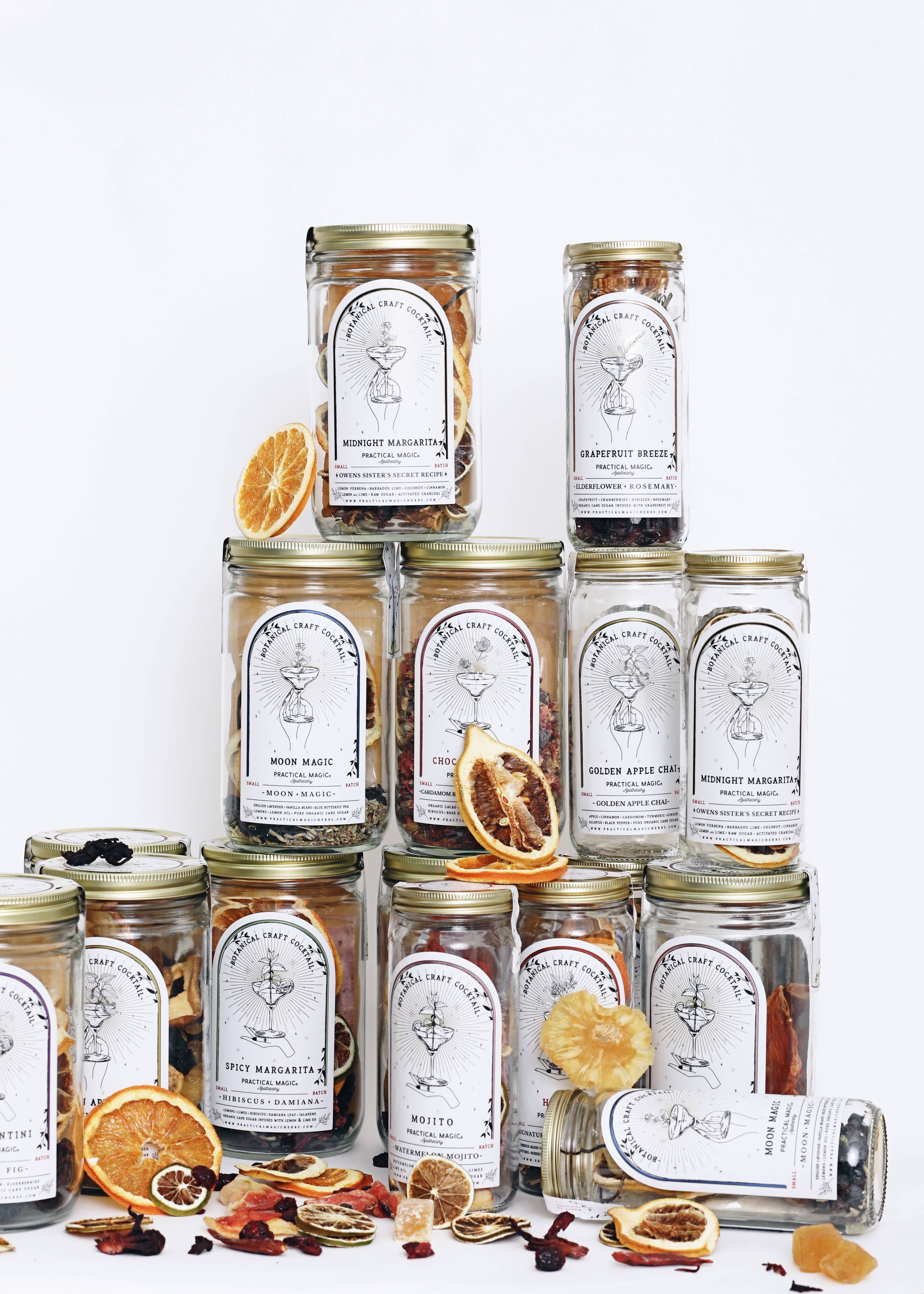 Practical Magic Apothecary & Craft Cocktails - Vendita all'ingrosso Kit per bevande fai da te - Kit per Infusione di Cocktail Artigianale Moon Magic Martini - Barattolo6